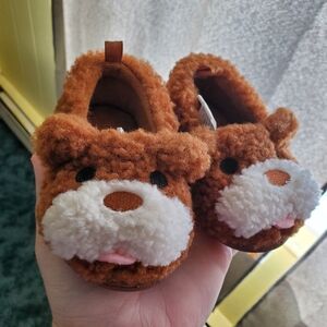 Wonder Nation Brown Bear Baby/Toddler Slippers